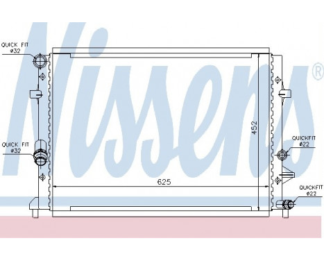 Radiator, engine cooling 65295 Nissens