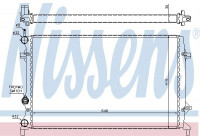 Radiator, engine cooling 65296 Nissens