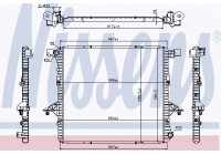 Radiator, engine cooling 65298 Nissens