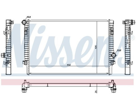Radiator, engine cooling 65302 Nissens, Image 5