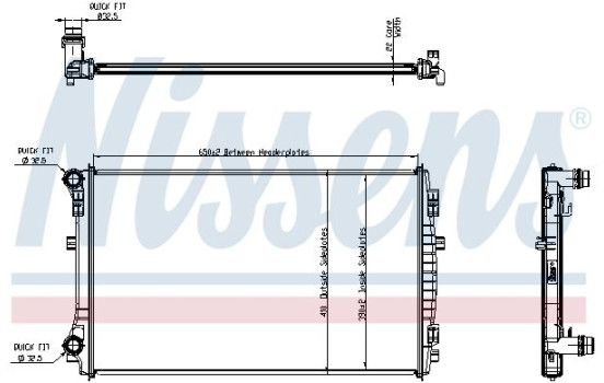 Radiator, engine cooling 65303 Nissens, Image 5