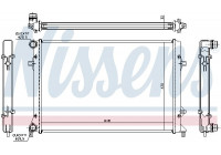 Radiator, engine cooling 65307 Nissens