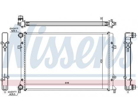 Radiator, engine cooling 65307 Nissens