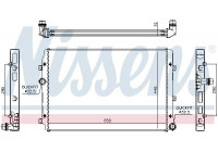 Radiator, engine cooling 65309 Nissens