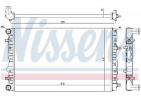 Radiator, engine cooling 65326 Nissens