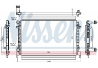 Radiator, engine cooling 65327 Nissens