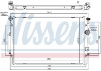 Radiator, engine cooling 65330 Nissens