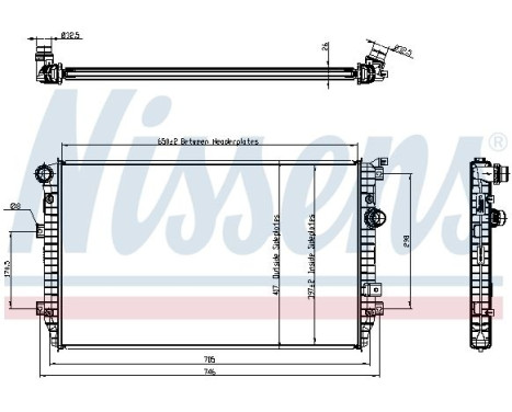 Radiator, engine cooling 65335 Nissens, Image 5