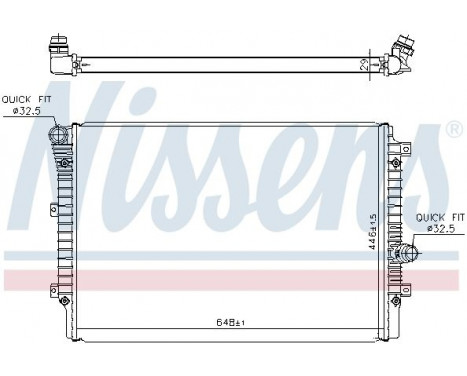 Radiator, engine cooling 65336 Nissens