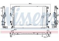Radiator, engine cooling 65346 Nissens