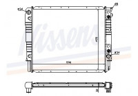 Radiator, engine cooling 65530A Nissens