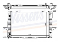 Radiator, engine cooling 65535A Nissens