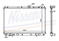 Radiator, engine cooling 65559A Nissens