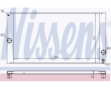Radiator, engine cooling 65614 Nissens