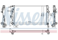 Radiator, engine cooling 65623 Nissens