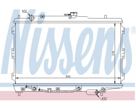 Radiator, engine cooling 66603 Nissens