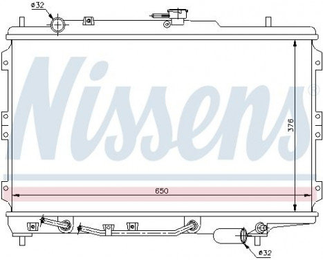 Radiator, engine cooling 66603 Nissens, Image 2