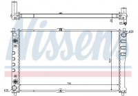 Radiator, engine cooling 66619 Nissens