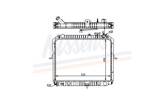 Radiator, engine cooling 66622 Nissens