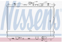 Radiator, engine cooling 66639 Nissens