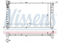 Radiator, engine cooling 66640 Nissens