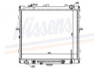 Radiator, engine cooling 66643 Nissens
