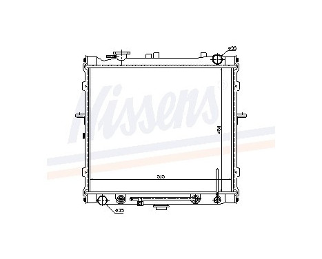 Radiator, engine cooling 66643 Nissens