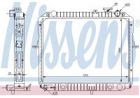 Radiator, engine cooling 66646 Nissens