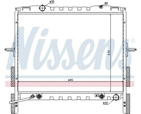 Radiator, engine cooling 66657 Nissens, Image 2