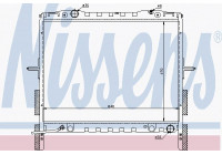 Radiator, engine cooling 66658 Nissens