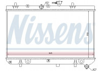 Radiator, engine cooling 66665 Nissens