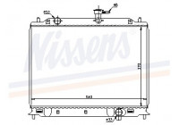 Radiator, engine cooling 66666 Nissens