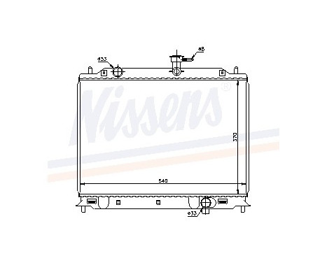 Radiator, engine cooling 66666 Nissens