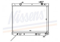 Radiator, engine cooling 66682 Nissens