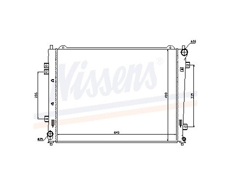 Radiator, engine cooling 66684 Nissens