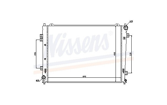Radiator, engine cooling 66684 Nissens