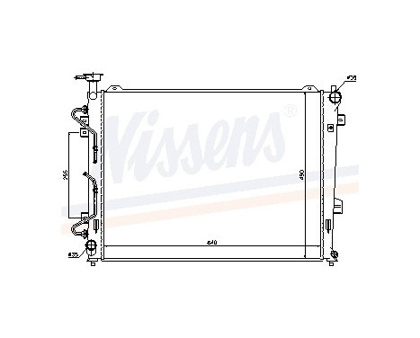 Radiator, engine cooling 66685 Nissens