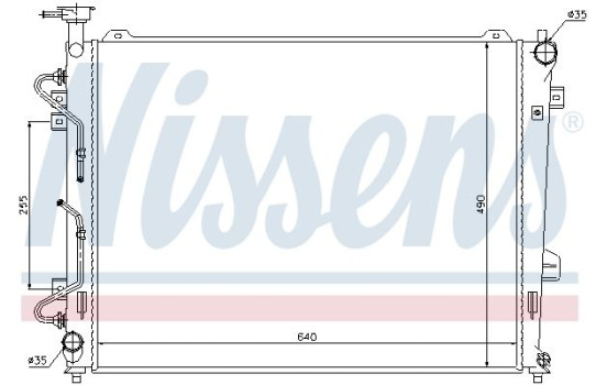 Radiator, engine cooling 66685 Nissens, Image 2