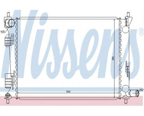 Radiator, engine cooling 66756 Nissens