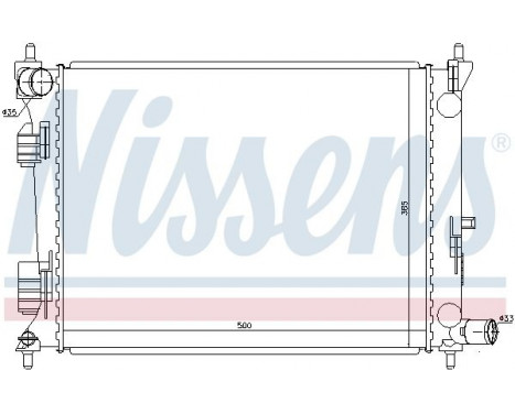 Radiator, engine cooling 66756 Nissens, Image 2