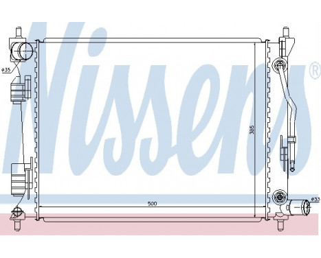 Radiator, engine cooling 66757 Nissens