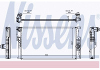 Radiator, engine cooling 66759 Nissens