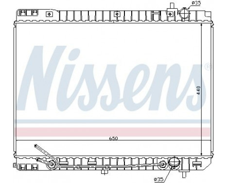 Radiator, engine cooling 66759 Nissens, Image 2