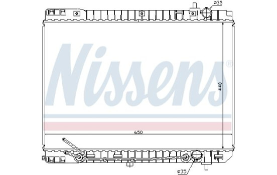 Radiator, engine cooling 66759 Nissens, Image 2