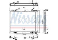 Radiator, engine cooling 66773 Nissens
