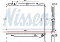 Radiator, engine cooling 66779 Nissens