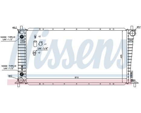 Radiator, engine cooling 66856 Nissens, Image 2