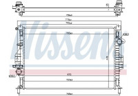 Radiator, engine cooling 66863 Nissens