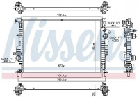 Radiator, engine cooling 66864 Nissens