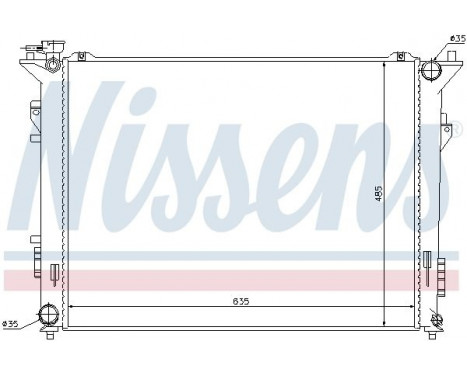 Radiator, engine cooling 66998 Nissens, Image 2